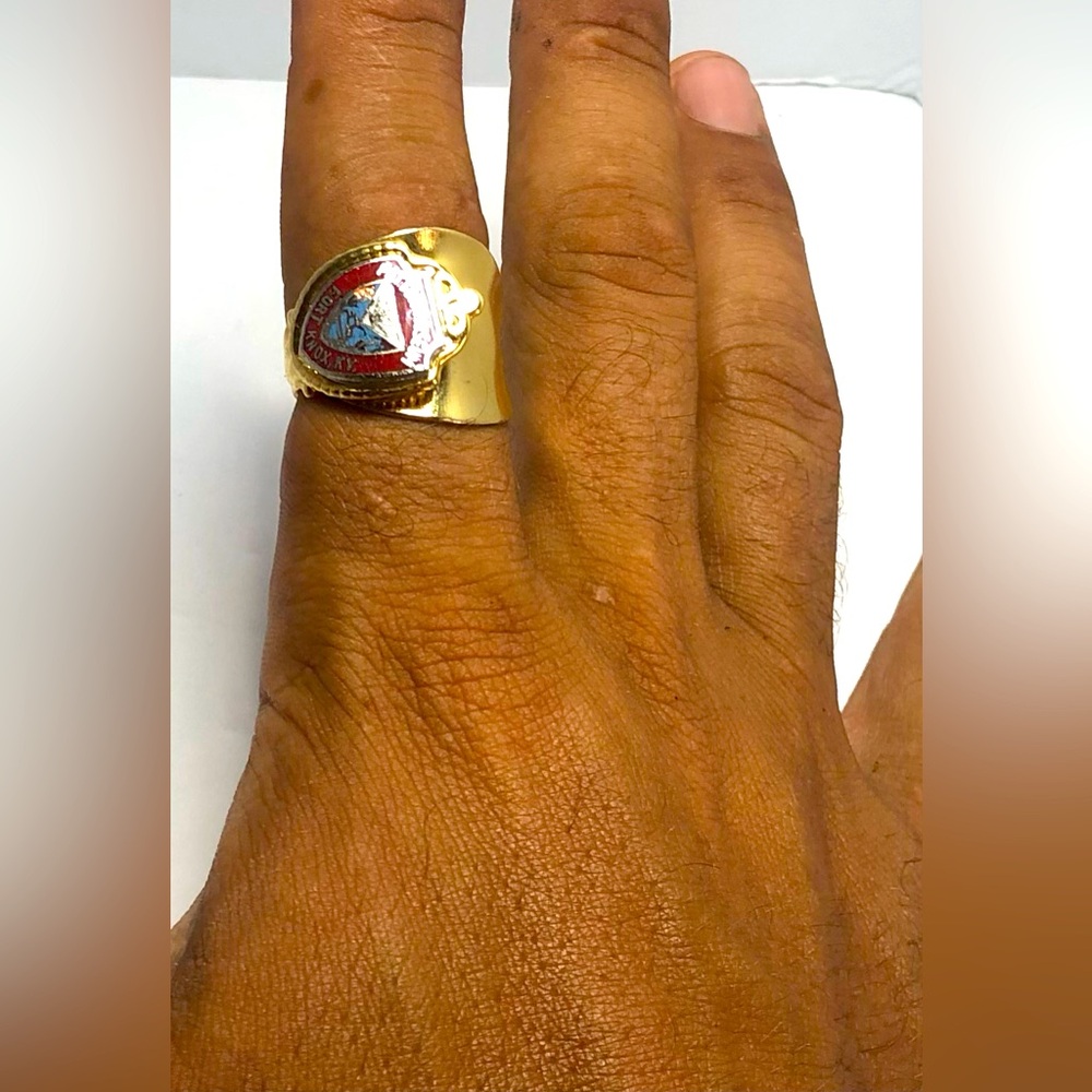 VTG Oklahoma Spoon Ring.  Handmade, One Of One. Silver Plated. 11,Can Be Smaller